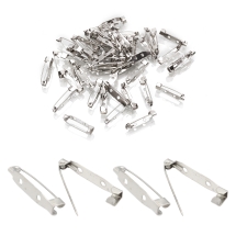 Baza do Broszki, Szpilka, Żelazne, 2 Otwory, Platynowy, 25x5x6mm, Otwór 1.5mm, 250szt (13WB31824)