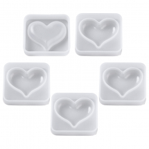 Силіконова Форма Молд для Рукоділля, Серце, 47х42х12мм (13WB32005)