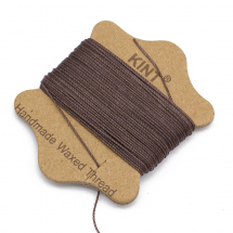 Sznurek Nylonowy Woskowany, do Makramy i Biżuterii, Kawowy, 0,65mm, około 20m/ szpula (13WB31867)