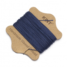 Sznurek Nylonowy Woskowany, Odpowiedni do Zaplatania Bransoletek, Niebieski, 0.65mm, około 20m/ szpula (13WB31869)