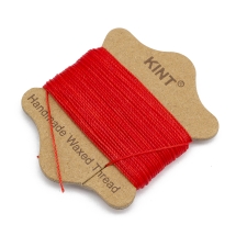 Sznurek Nylonowy Woskowany, do Plecenia, Makramy i Biżuterii, Ciemnoczerwony, 0.65mm, około 20m/ szpula (13WB31877)