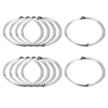 Zestaw Drut Aluminiowy do Rękodzieła, Srebrny, 0.8mm, około 10m/szpula, 10 szpulek (13WB31903)