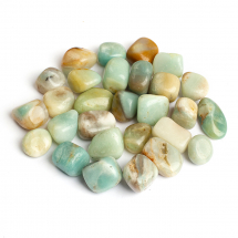 Amazonit Naturalny, Samorodki do Wazonów i Dekoracji, 16-36x12-30.5x3.5-25mm, bez Otworu, 200g (13WB32121)