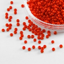 Koraliki 93170 Czeski Preciosa 10/0, Nieprzezroczysty NO, Czerwony, Okrągły, 50g (3WB3653)