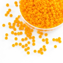 Koraliki 93110 Czeski Preciosa 10/0, Nieprzezroczysty NO, Pomarańczowy, Okrągły, 50g (3WB3654)