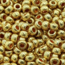 Koraliki 18388 Czeski Preciosa 10/0, Solgel Metalik CSM, Złoty, Okrągły, 50g (3WB3708)