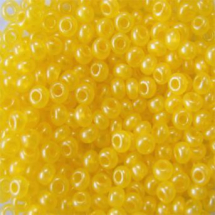 Koraliki 17986 Czeski Preciosa 10/0, Nieprzezroczysty NO, Żółty, Okrągły, 50g (14WB7315)