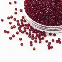 Koraliki 90090 Czeski Preciosa 10/0, Przezroczysty NT, Czerwony, Okrągły, 50g (3WB1965)