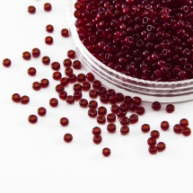 Koraliki 90120 Czeski Preciosa 10/0, Przezroczysty NT, Czerwony, Okrągły, 50g (3WB1966)