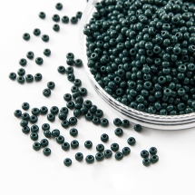 Koraliki 53270 Czeski Preciosa 10/0, Nieprzezroczysty NO, Zielony, Okrągły, 50g (13WB16214)