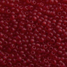 Koraliki 90090 Czeski Preciosa 10/0, Przezroczysty Matowy TM, Czerwony, Okrągły, 50g (3WB4388)