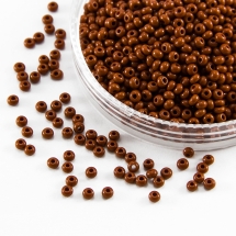 Koraliki 13600 Czeski Preciosa 10/0, Nieprzezroczysty NO, Brązowy, Okrągły, 50 g (3WB2479)