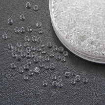 Koraliki 00050 Czeski Preciosa 10/0, Przezroczysty NT, Biały, Okrągły, 50 g (3WB3191)