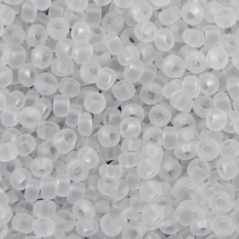 Koraliki 00050 Czeski Preciosa 10/0, Przezroczysty Matowy TM, Biały, Okrągły, 50g (2WB15393)