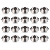 Намистини-розділювачі Нержавіюча Сталь Біконус, 6х3мм, Отвір 2.5мм, (13WB32217)