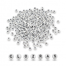 Koraliki Akrylowe, Płasko-Okrągłe, Biały, 7x3mm, około 3500szt/500g (13WB32291)