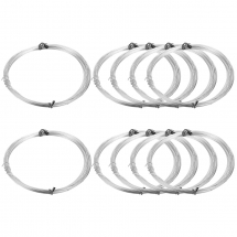 Drut Aluminiowy Okrągły do Rękodzieła, Srebrny, 1.5mm, 10m/szpula, 10 szpul (13WB32186)