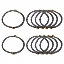 Drut Aluminiowy Okrągły do Rękodzieła, Czarny, 1.5mm, 10m/szpula, 10 szpul (13WB32199)