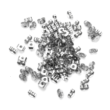 Zatyczki do Kolczyków Medyczna Stal Nierdzewna, do Rękodzieła i Biżuterii, 4.5x6.5mm, Otwór 0.7mm, 1000szt (13WB32225)
