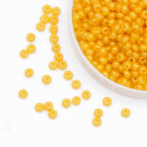 Koraliki Preciosa 33119/17183/10, ALTCL Alabastrowe Perłowe, Pomarańczowe, Okrągłe, 50g (3WB5677)