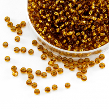 oraliki Preciosa 33119/17090/10, Przezroczyste z Srebrnym Paskiem TSL, Złote, Okrągłe, 50g (3WB1973)