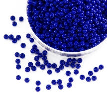 Koraliki 33050 Czeskie Preciosa 10/0, Naturalny Nieprzezroczysty, Niebieski, Okrągły, 50g (3WB4367)