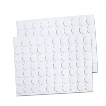 Клейкі Акрилові Кружки Двосторонній Скотч, Самоклеючі, Безбарвні, 10х1мм, 500шт/упак, (13WB32192)