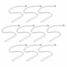 Намисто з Нержавіючої Сталі Ланцюг, Плетіння Якірне, Застібка Карабін Лобстер, 45см, Ланка 3.5мм, 10шт/упак, (13WB32196)