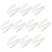 Намисто з Нержавіючої Сталі Ланцюг, Плетіння Якірне, Застібка Карабін Лобстер, 45см, 10 шт/упак, (13WB32203)