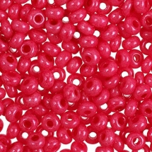 Koraliki 16198 Czeskie Preciosa 10/0, Barwione Solgel SDC, Czerwone, Okrągłe, 50g (2WB15391)