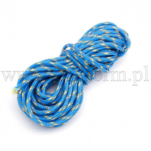 Sznurek Paracord Poliester i Spandex Pasiasty, Niebieski, 2mm, 5m (14WB9940)