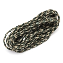 Sznurek Paracord Poliester i Spandex 7-Żyłowy Paskowany, do Robienia Bransoletek, Brązowy, 4mm, 5m (13WB24346)