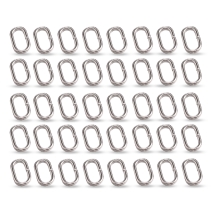 Kółeczka Ogniwka Owalne, Żelazne do Rękodzieła, Platyna, 11x6x1mm, 100szt (13WB32614)