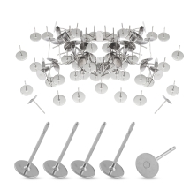 Baza do Puset, pod Kaboszon, Stal Nierdzewna, Okrągłe, 12x6mm, Pin 0.7mm, 500szt (13WB32622)