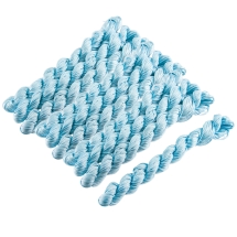 Sznurek Nylonowy do Plecenia, Makrama i Biżuteria, Niebieski, 1mm, około 24m/wiązka, 10 wiązek (13WB32628)