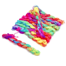 Sznurek Nylonowy do Tworzenia Biżuterii, Mix, 1mm, około 24m/wiązka 10 wiązek (13WB32630)