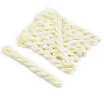Sznurek Nylonowy Jubilerski do Plecenia, Makrama i Biżuteri, Kość Słoniowa, 1mm, około 24m/wiązka 10 wiązek (13WB32632)