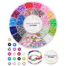 Набір Бусин та Фурнітури для Браслетів та Прикрас, в Органайзері, 2530шт, (13WB32661)