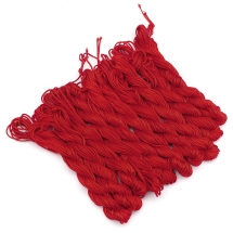 Sznurek Nylonowy do Plecenia, Makrama i Biżuteria, Ceglasty, 1mm, około 24m/wiązka, 10 wiązek (13WB32708)