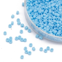 Бісер Японський MIYUKI Delica DB0725 11/0, Opaque Opaque Turquoise Blue, 1000шт/5г, (13WB32769)