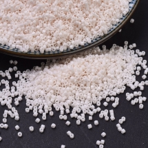 Бісер Японський MIYUKI Delica DB1490 11/0, Opaque White Glazed, 1000шт/5г, (13WB32808)