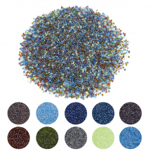 Koraliki Chińskie 12/0, Okrągłe, Mix, 100g (13WB33019)