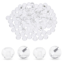 Koraliki Szklane, Modułowe do Bransoletek, Rondel, Bezbarwny, 14-15x10mm, 100szt (13WB32878)