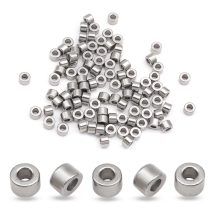 Намистини-Розділювачі Нержавіюча Сталь Колонка, 2х3мм, Отвір 1.5мм, (13WB33012)