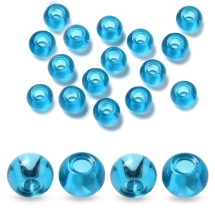 Koraliki Szklane, Modułowe do Bransoletek, Rondel, Ciemnoniebieski, 14-15x10mm, 20szt (13WB33033)