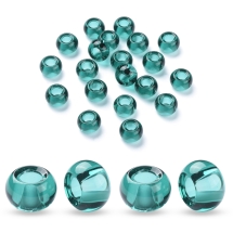 Koraliki Szklane, Modułowe do Bransoletek, Rondel, Turkusowy, 14-15x10mm, 20szt (13WB33034)