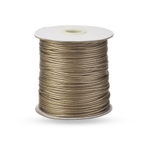 Sznurek Koreański Woskowany Poliester, Beżowy, 1.5mm, 155m/szpula (13WB32738)