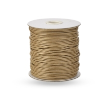 Sznurek Koreański Woskowany Poliester, Wielbłąd, 1.5mm, 155m/szpula (13WB32739)