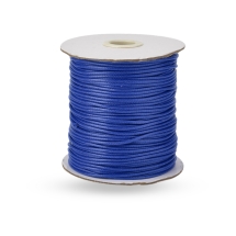 Sznurek Koreański Woskowany Poliester, Niebieski, 1.5mm, 155m/szpula (13WB32741)
