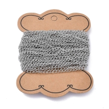 Ланцюг Вита, Нержавіюча Сталь, Паяний, 4х3х0.6мм, (13WB32863)